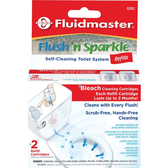 Fluidmaster 2pk Toilet Cartridge 8302P8 408286