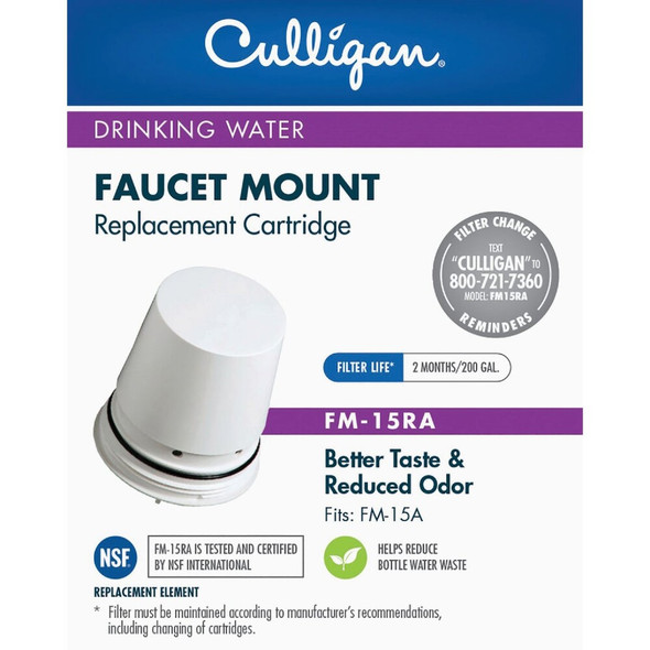 Culligan Faucet Mount Water 200 Gal. Filter Cartridge FM15RA 480738