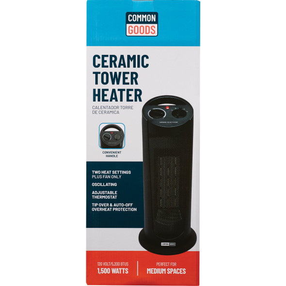 Home Impressions 1500W 120V Tower Ceramic Space Heater HC-2017 401830