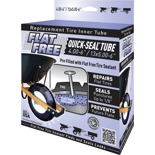 Flat Free 6 In. Wheelbarrow Tire Smart Tube 45011