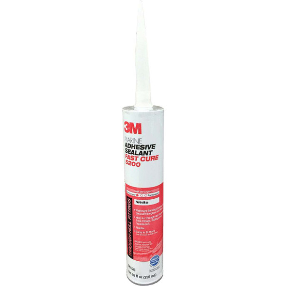 3M 10 Oz. White 24-Hour Fast Cure Marine Adhesive Sealant 5200 06520