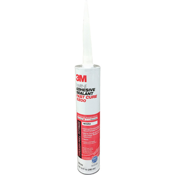 3M 10 Oz. White 24-Hour Fast Cure Marine Adhesive Sealant 5200 06520