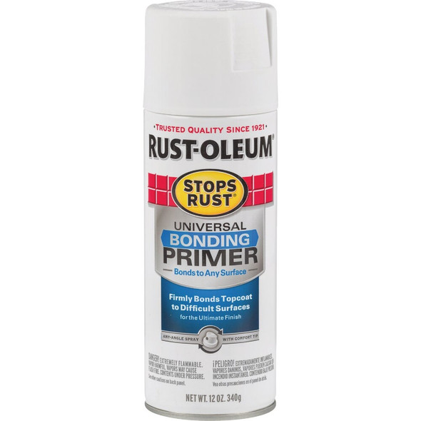 Rust-Oleum Stops Rust 12 Oz. Universal Bonding Primer Spray, White 285011 771248