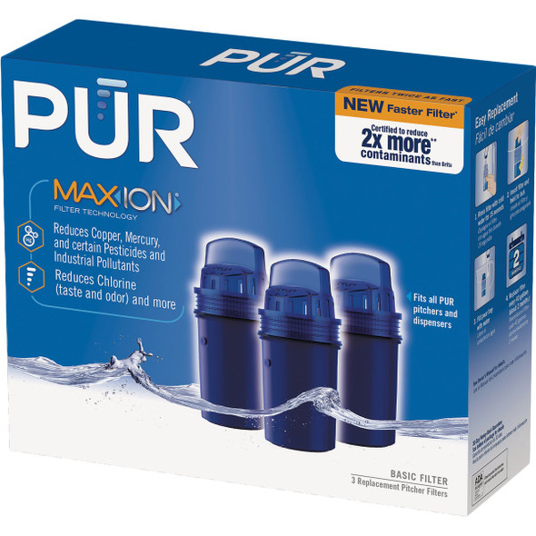 PUR Pitcher Water Filter Replacement Cartridge, (3-Pack) PUR Pitcher Water Filter Replacement Cartridge, (3-Pack)