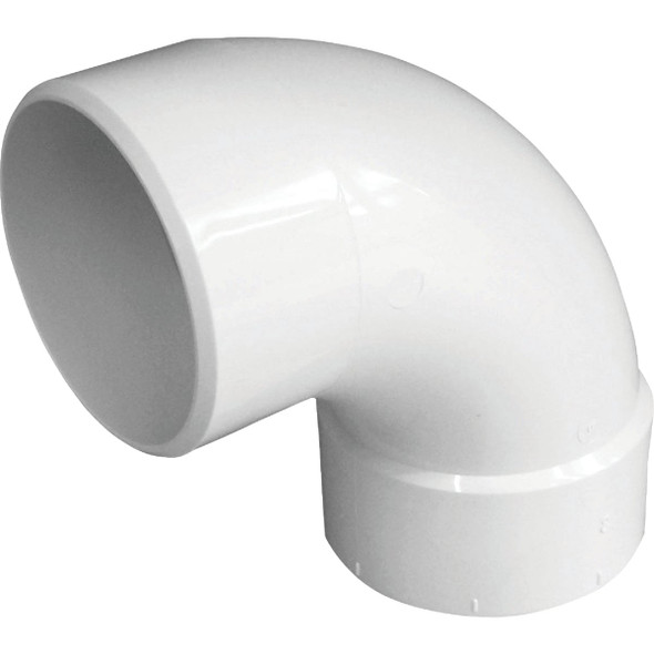 IPEX 4 In. SDR 35 90 Deg. PVC Sewer and Drain Street Elbow (1/4 Bend) 414174BC