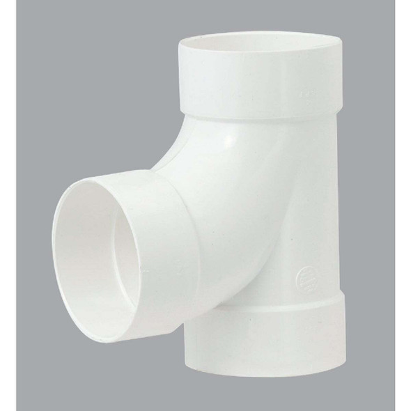 IPEX Sanitary Tee 6 In. PVC Sewer and Drain Tee 414126BC