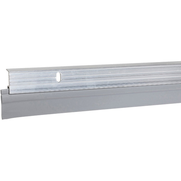 Do it Best 1-5/8 In. x 36 In. Silver Aluminum & Vinyl Door Sweep A59/36HDB