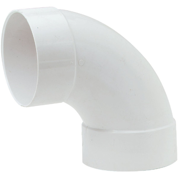 IPEX 4 In. SDR 35 90 Deg. PVC Sewer and Drain Sanitary Elbow (1/4 Bend) 414164BC