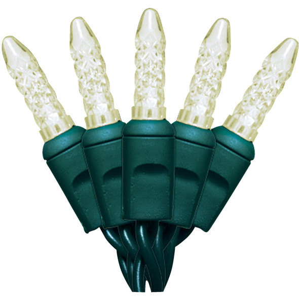 Holiday Wonderland  Warm White 200-Bulb Faceted M5 Mini LED Light Set