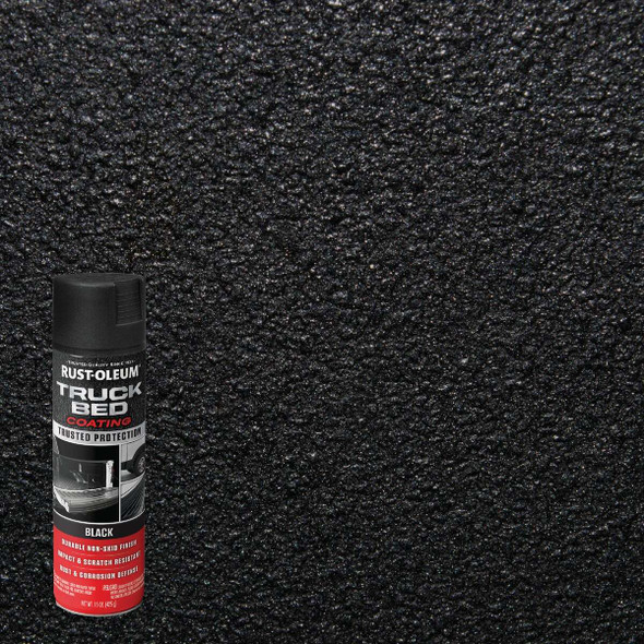 Rust-Oleum Stops Rust 15 Oz. Black Truck Bed Liner Spray 248914