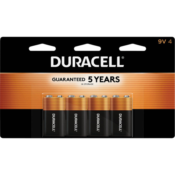 Duracell CopperTop 9V Alkaline Battery (4-Pack) MN16B4DW