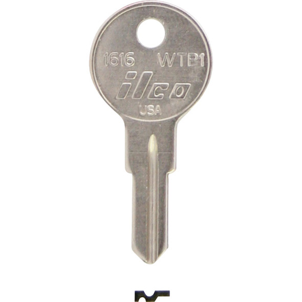 ILCO Wright Nickel Plated Storm Door Key, WTP1 / 1616 (10-Pack) IAL00000312