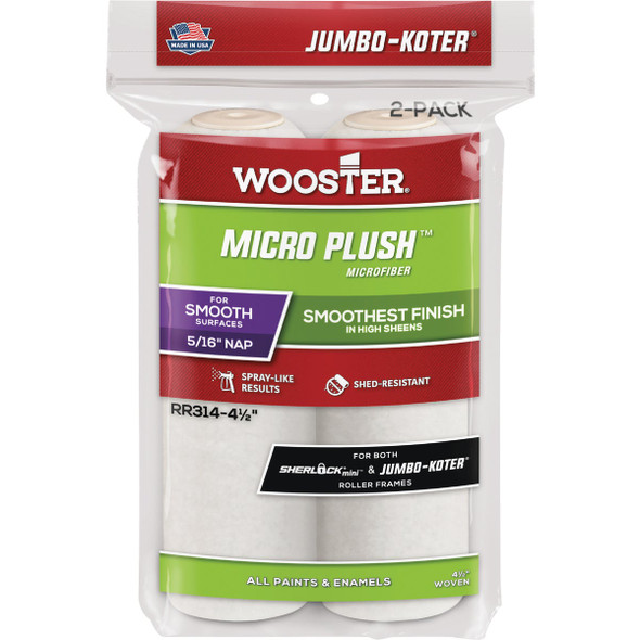 Wooster 2pk 4.5x5/16 Mini Pl Cvr RR314-4 1/2