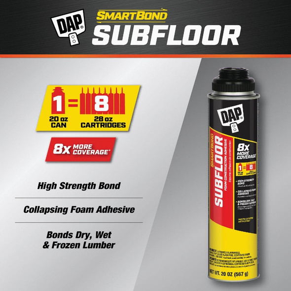 DAP SMARTBOND 20 Oz. Gun Grade Subfloor Adhesive 7079800056 260686