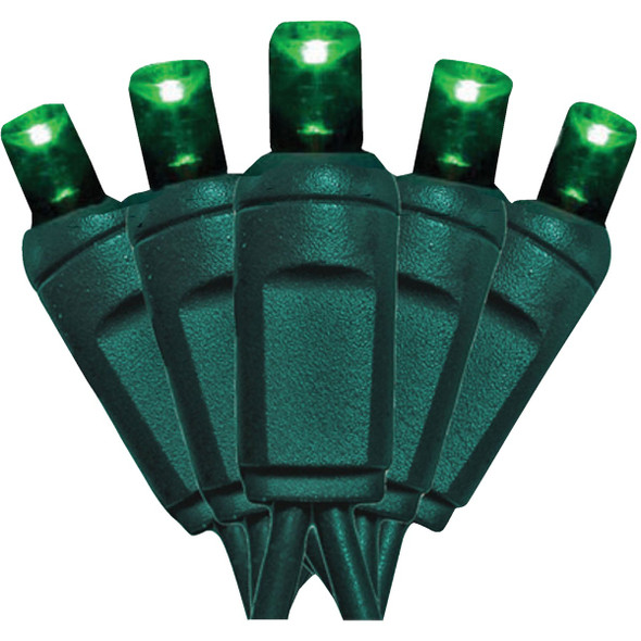Holiday Wonderland Green 100-Bulb Micro 5MM Mini LED Light Set KT-LED-2434
