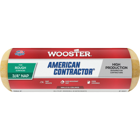Wooster American Contractor 9 In. x 3/4 In. Knit Fabric Roller Cover R564-9