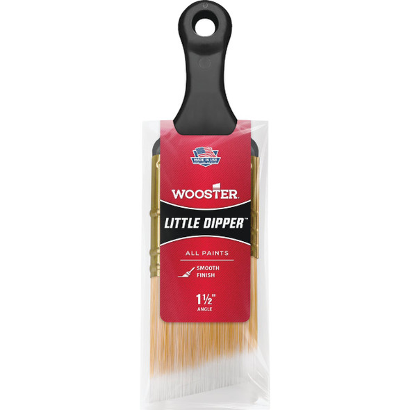Wooster Little Dipper 1-1/2 In. Angle Sash Short Handle Paint Brush Q3222-1 1/2