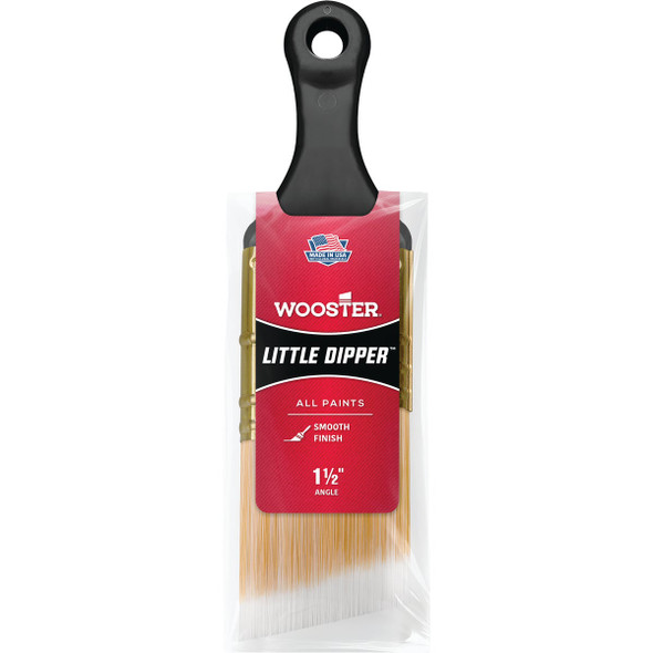 Wooster Little Dipper 1-1/2 In. Angle Sash Short Handle Paint Brush Q3222-1 1/2