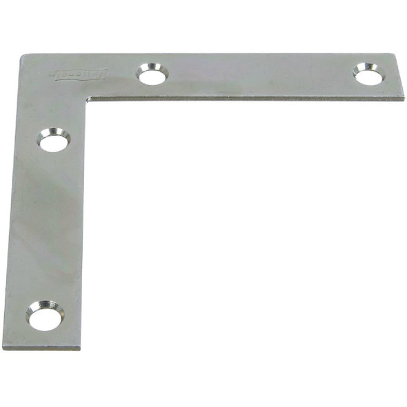 National Hardware 3-1/2 In. x 5/8 In. Zinc Flat Corner Iron (4-Count) N114-025