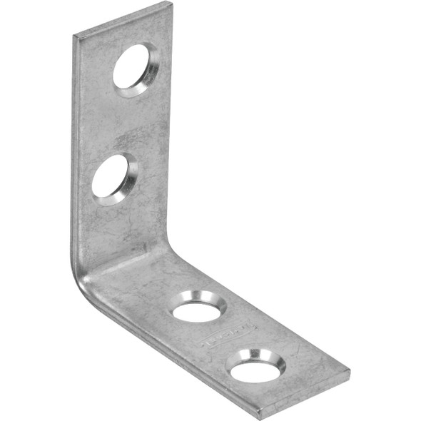 National Hardware 1-1/2 In. x 5/8 In. Zinc Corner Brace N266-304 Pack of 40