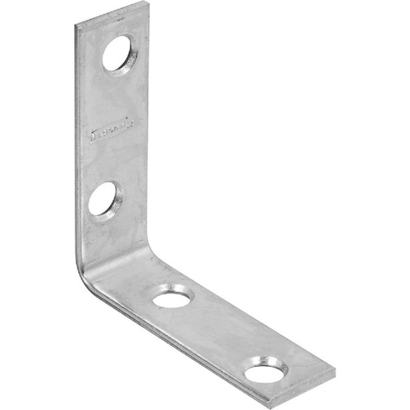 National Hardware 2 In. x 5/8 In. Zinc Corner Brace N266-361 Pack of 40