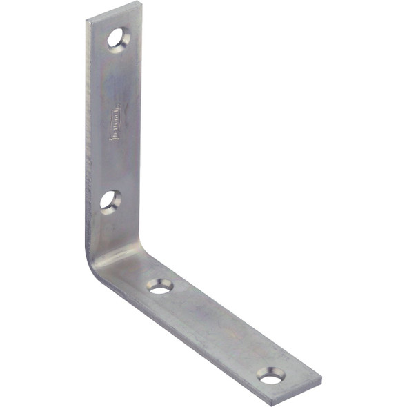 National Hardware 4 In. x 7/8 In. Zinc Corner Brace N220-145 Pack of 10