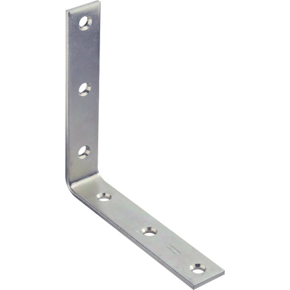 National Hardware 6 In. x 1-1/8 In. Zinc Corner Brace N220-160 Pack of 10