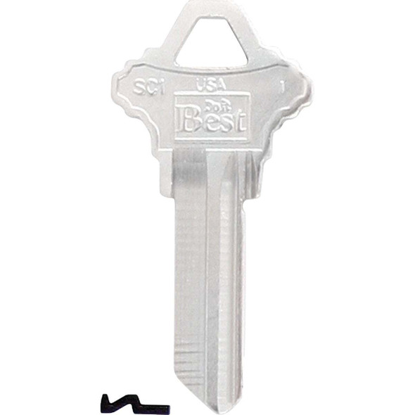 Do it Best Schlage Nickel Plated House Key, SC1 / 1145 DIB (10-Pack) IAP99990924