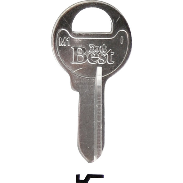 Do it Best Master Nickel Plated Padlock Key, M1 / 1092 DIB (10-Pack) IAP99990919