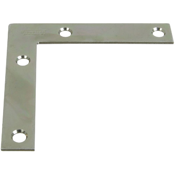 National Hardware 3-1/2 In. x 5/8 In. Zinc Flat Corner Iron N266-544 Pack of 20