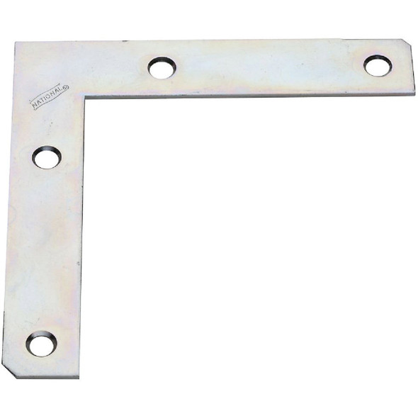 National Hardware 5 In. x 7/8 In. Zinc Flat Corner Iron N234-955 Pack of 20