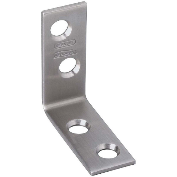 National Hardware 1-1/2 In. x 5/8 In. Stainless Steel Corner Brace (2-Count)