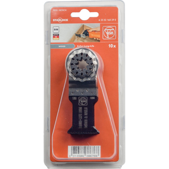 Fein Starlock 1-3-8 In. Bi-Metal Long-Life E-Cut Oscilating Blade (10-Pack) 63502160290 301589