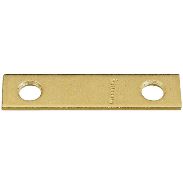 National Hardware 2 In. x 1/2 In. Brass Steel Mending Brace (4-Count) N190-892