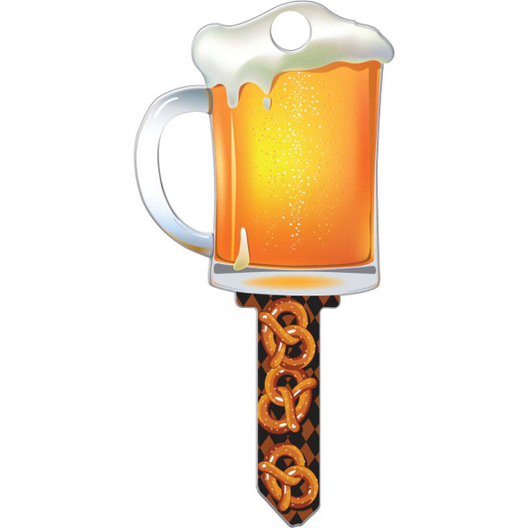 Lucky Line Beer Mug Design Decorative House Key, SC1  B110S Pack of 5