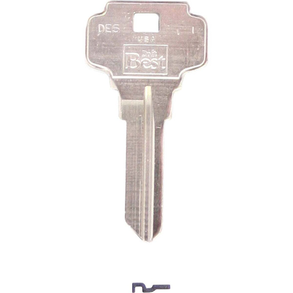 Do it Best Dexter Nickel Plated House Key, DE6 / D1054K DIB (10-Pack)