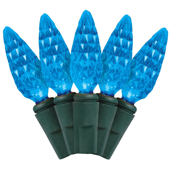 Holiday Wonderland  Blue 70-Bulb C6 LED Light Set KT-LED-2418B