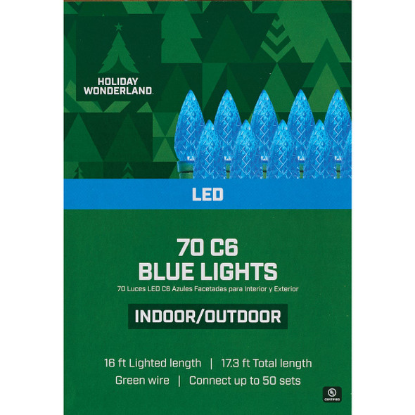 Home Impressions Blue 70-Bulb C6 LED Light Set KT-LED-2418B 900180