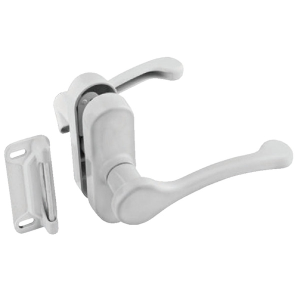 National Hardware White Lever Screen/Storm Door Latch N262-196 National Hardware White Lever Screen/Storm Door Latch N262-196