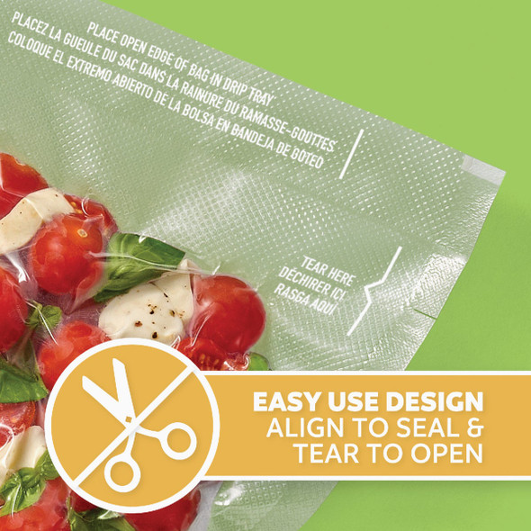 FoodSaver 1 Qt. Pre-Cut Bag (19-Count) 2215034 620319