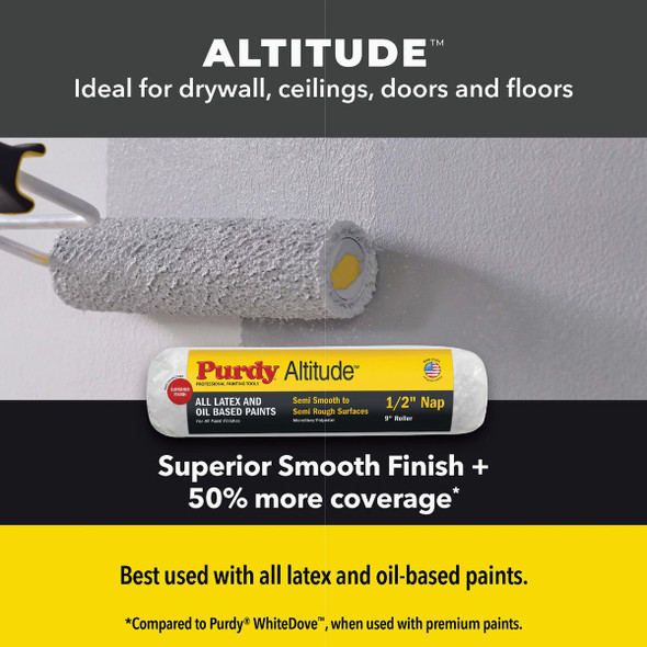 Purdy Altitude 9 In. x 3-8 In. Microfiber Roller Cover 144612092 770557