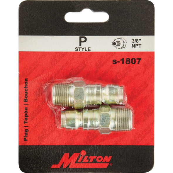 Milton P-Style 3-8" MNPT Plug (2-Pack) S-1807 570668