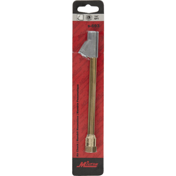 Milton 1-4 In. FNPT 150 psi Straight Foot Dual Head Air Chuck S-693 570280