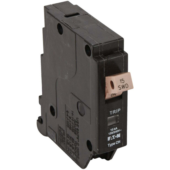 Eaton CHF 15A Single-Pole Standard Trip Circuit Breaker CHF115CS