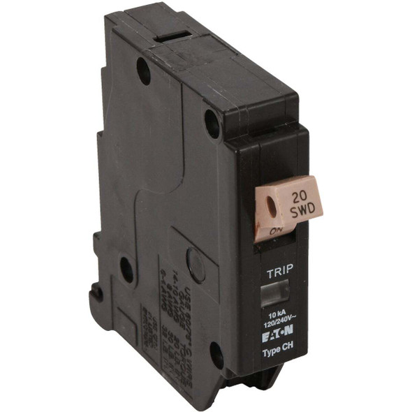 Eaton CHF 20A Single-Pole Standard Trip Circuit Breaker CHF120CS