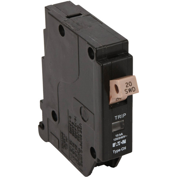 Eaton CHF 20A Single-Pole Standard Trip Circuit Breaker CHF120CS
