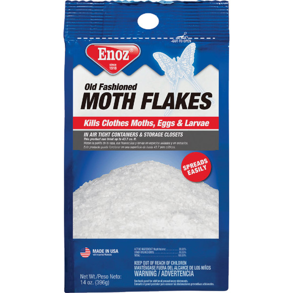 Enoz 14 Oz. Old Fashioned Naphthalene Moth Flakes E14.10