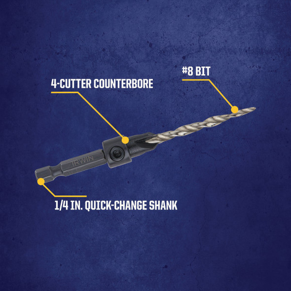 Irwin #8 - 11/64 In. Wood Countersink