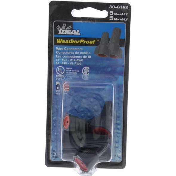 Ideal WeatherProof Assorted Wire Connector (10-Pack) 30-6162 500652