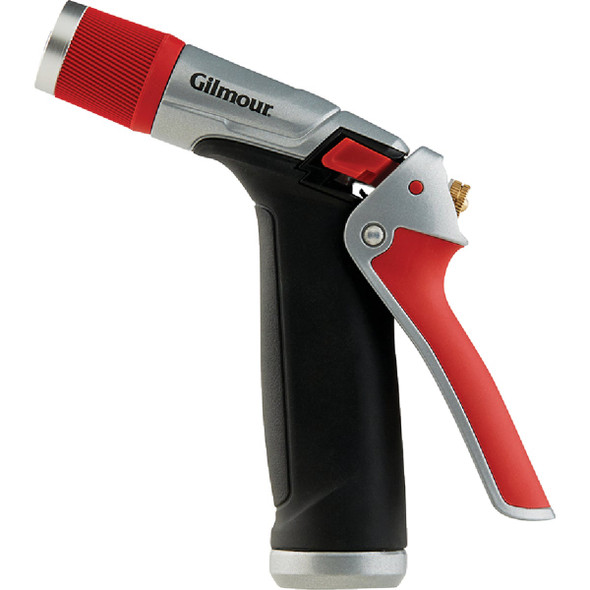 Gilmour Pro Zinc Pistol Nozzle, Red & Black 847732-1002